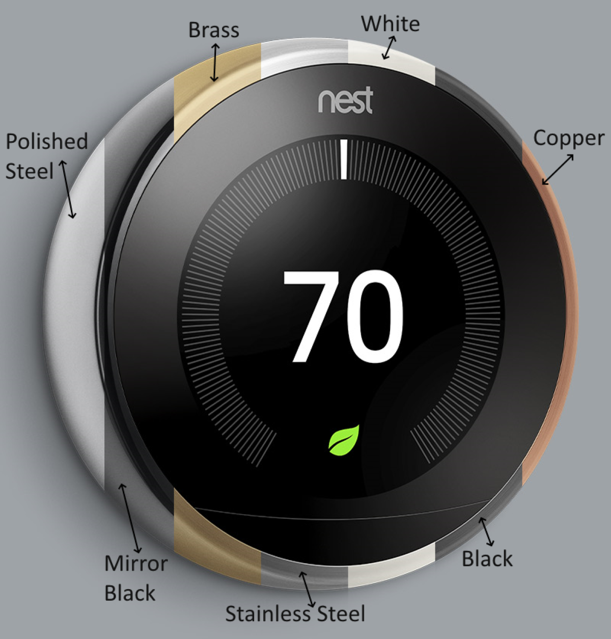 Google Nest Learning Thermostat 3rd Gen - 7 Different Color Models