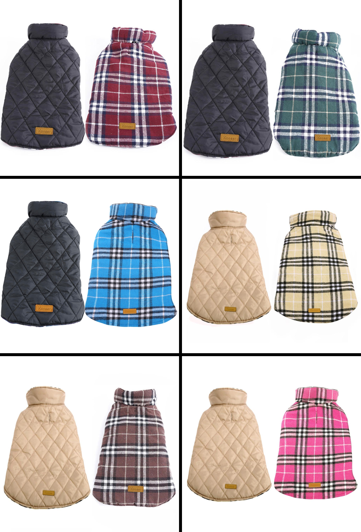 Warm Waterproof Dog Jacket - 6 Different Color Models