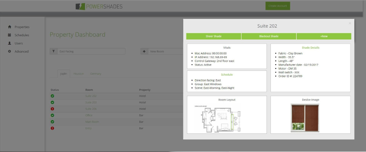 Powershades - Building Automation Technology