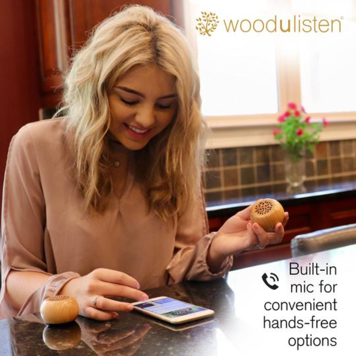 Woodulisten TWS Speakers - Built-In Mic for Hands-Free Calls