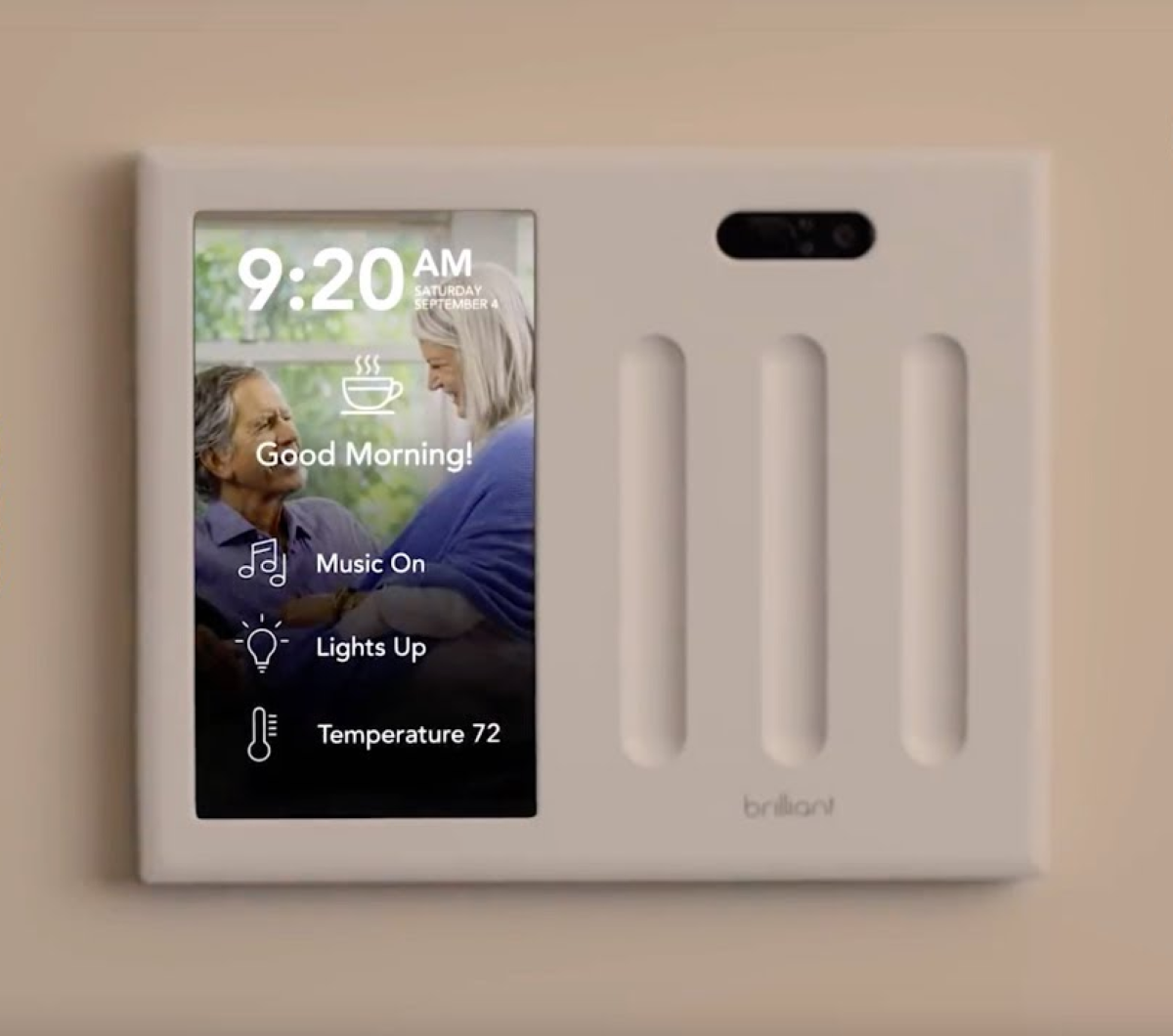 Brilliant Smart Multifunction Switch - Brilliant Scenes - Morning Scene Example