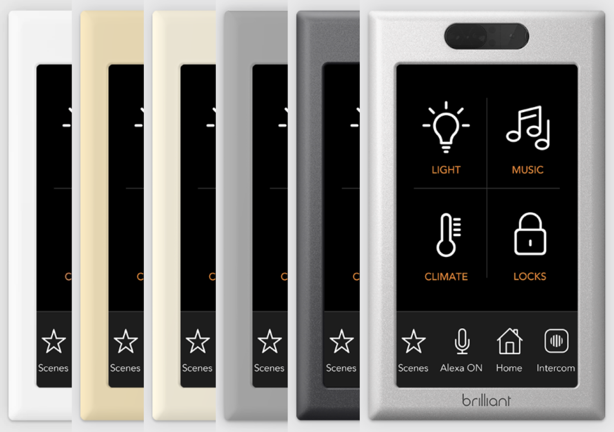 Brilliant All-in-One Smart Home Control Switch - 6 Different Color Models