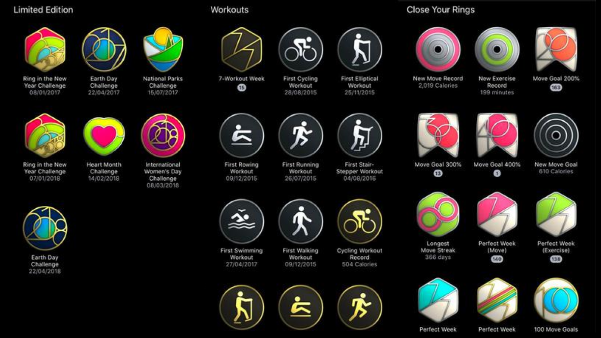 Apple Watch monthly Activity challenge 2020