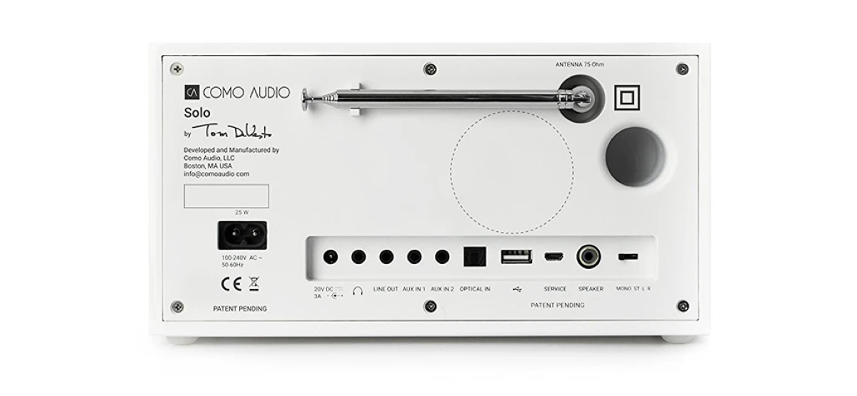 Solo Smart Speaker's Connectivity Options (including Input and Output Ports)