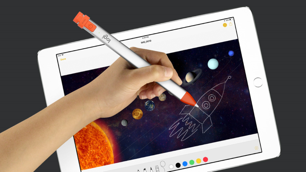 Logitech Crayon Bluetooth Digital Pen - Palm Rejection Technology