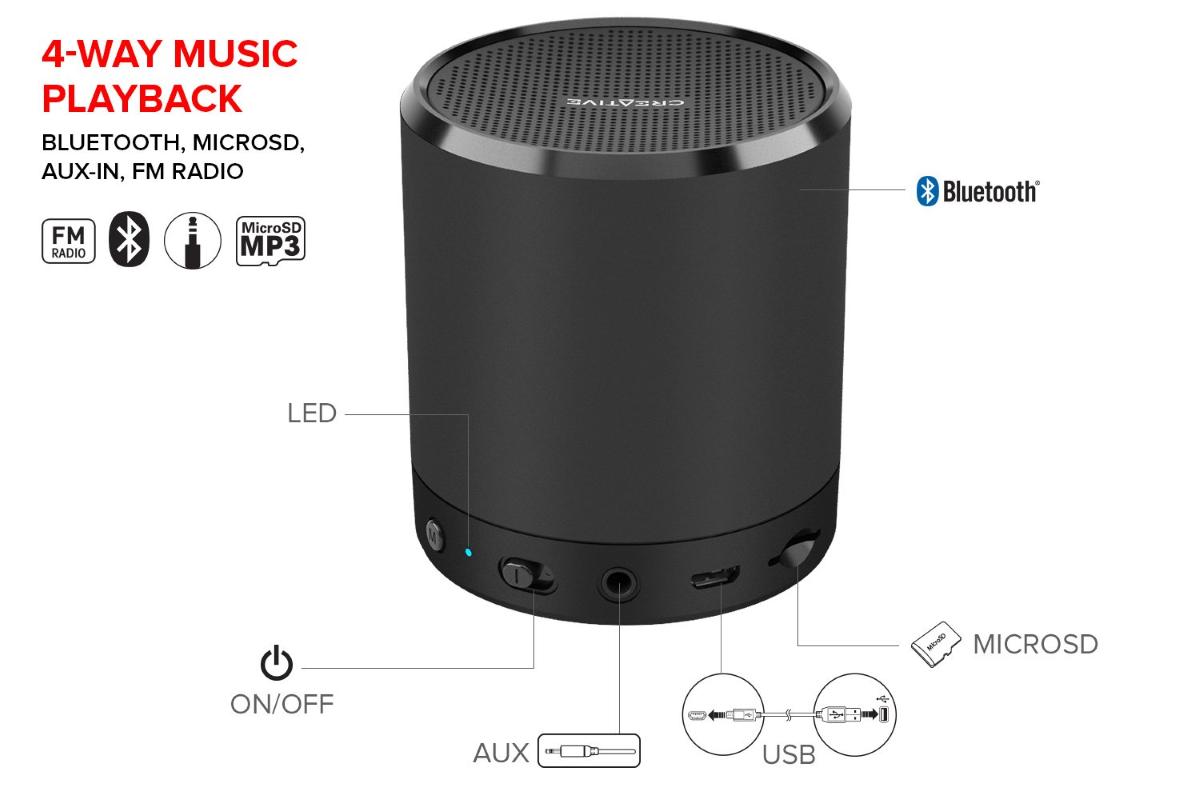 iCalm Speaker - Design (Back)