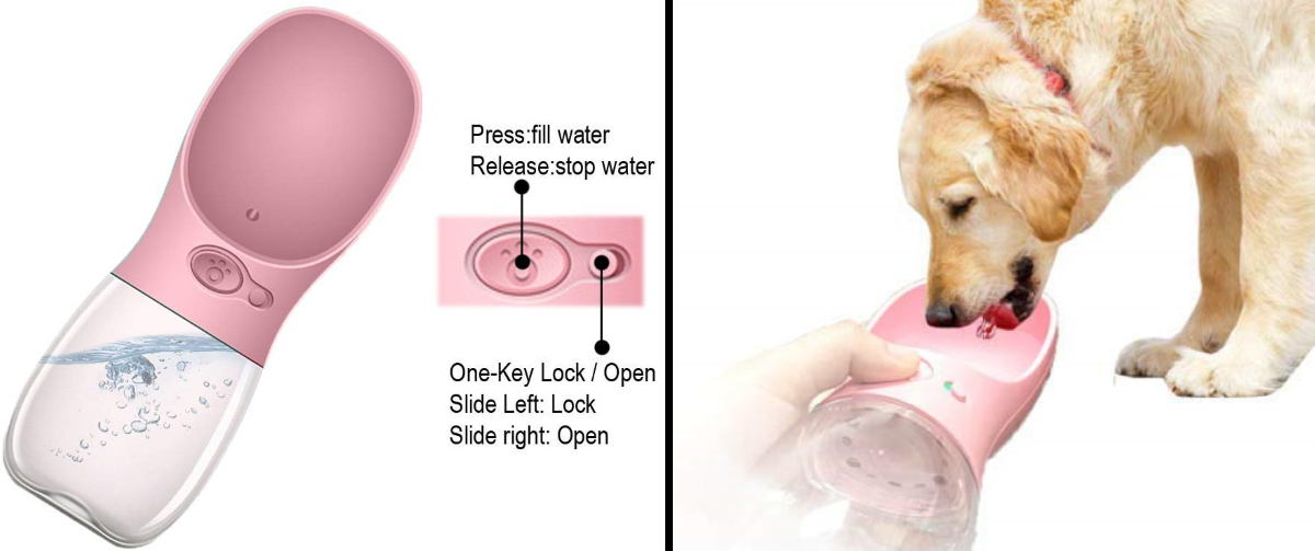 Dog Water Bottle - Easy To Use