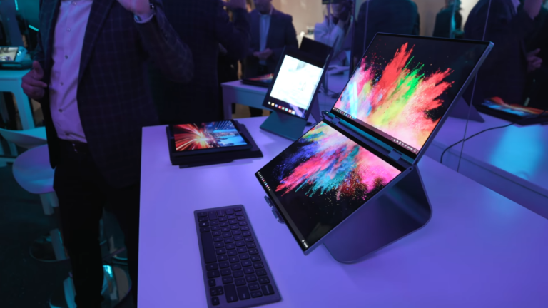 Dell unveiled two foldable laptop prototypes