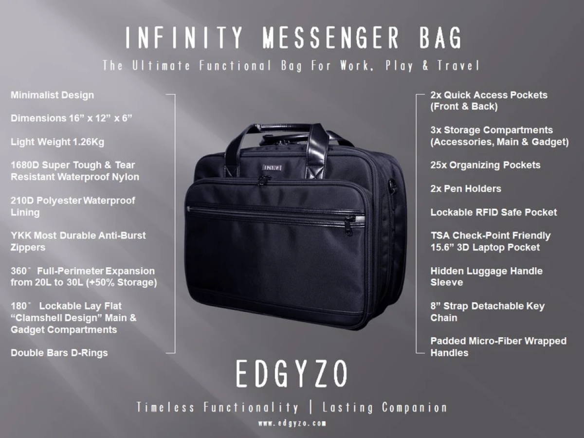 Edgyzo Infinity Messenger Bag