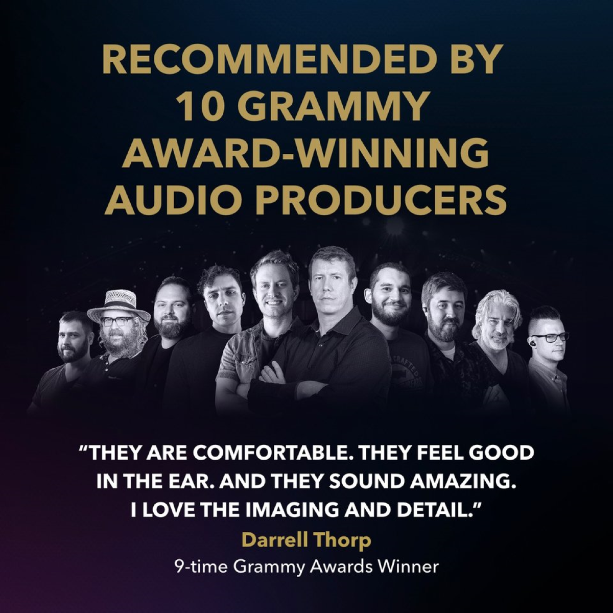 Recommended by 10 different Grammy Award winning producers