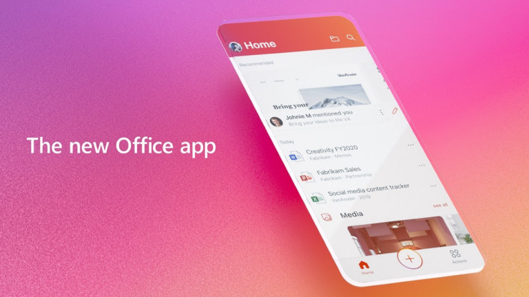 New Microsoft Office Mobile App