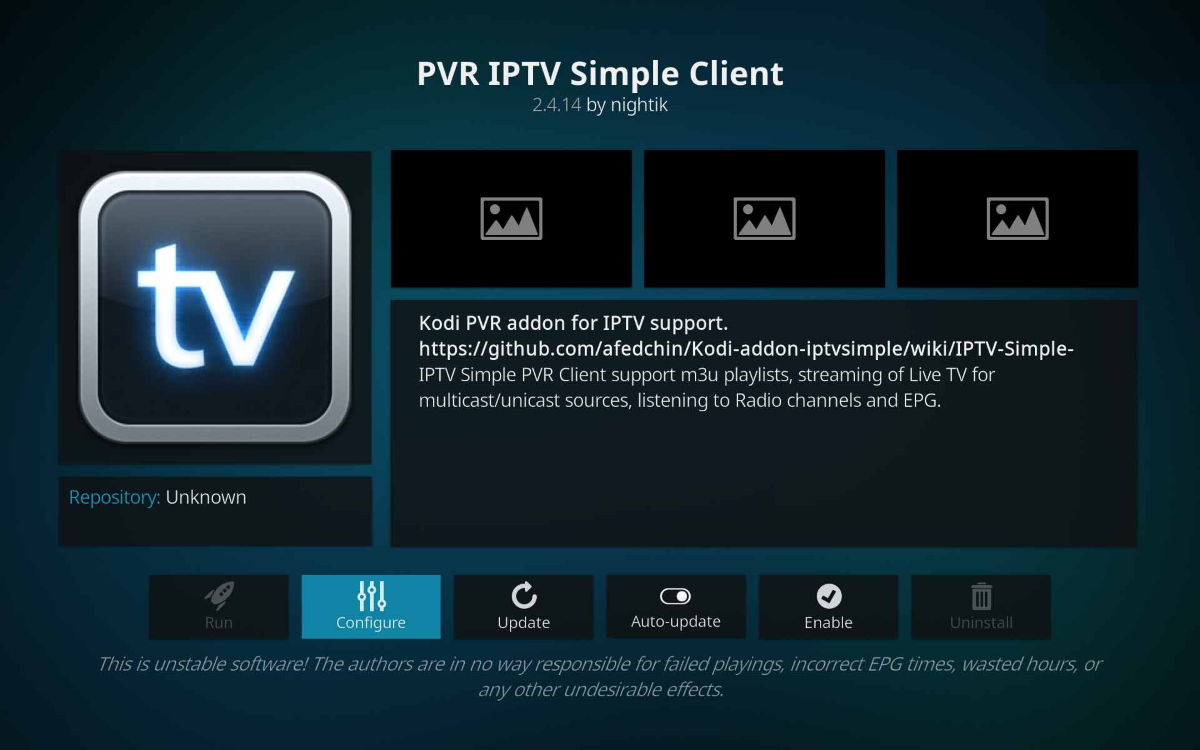 PVR IPTV Simple Client