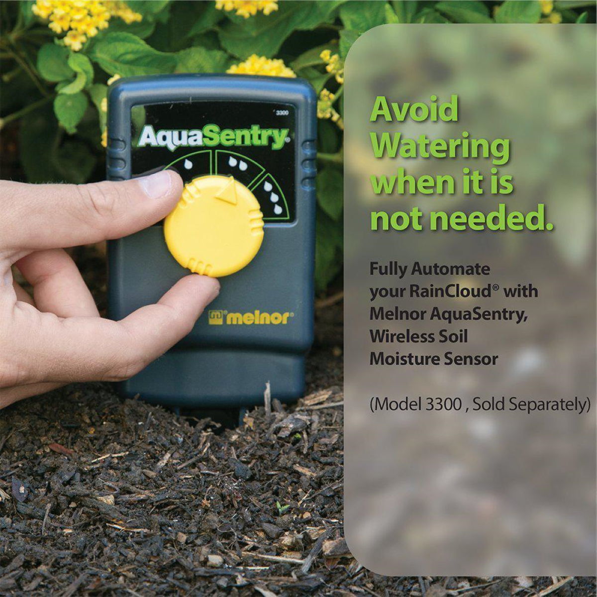 Melnor RainCloud Smart Water Timer - AquaSentry Wireless Soil Moisture Sensor