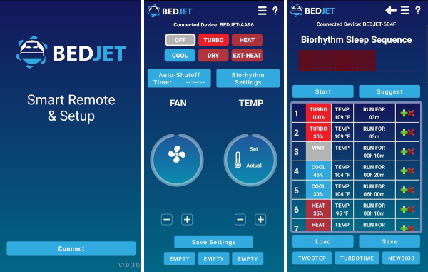 BedJet App's Features