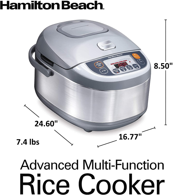 Hamilton Beach Advanced Multifunction Rice Cooker: 16-Cup Rice Cooker