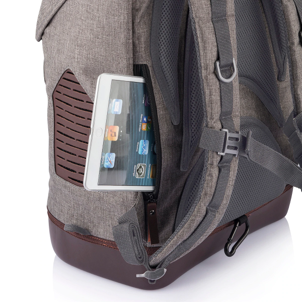 Back iPad Pocket that fits iPads measuring up to 9.7”