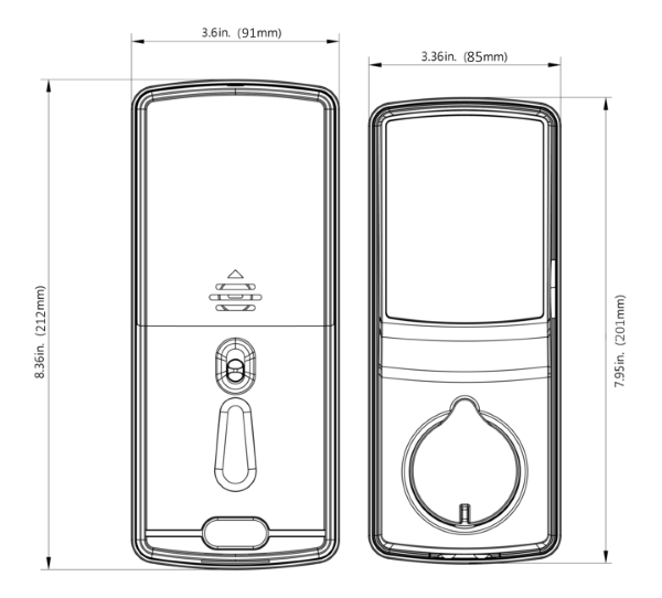 Dead Bolt Edition - Measurements