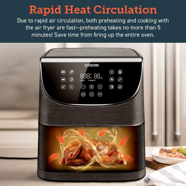 Rapid Heat Circulation - Faster Preheating & Cooking Times