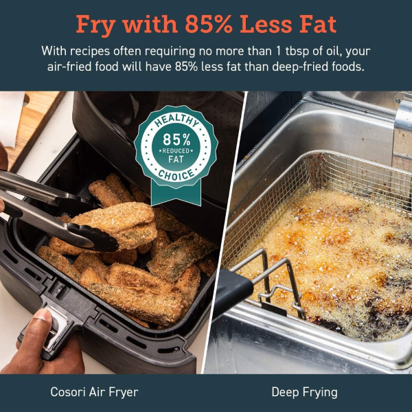 Cosori Premium 5.8-Quart Air Fryer - Fry with 85% Less Fat