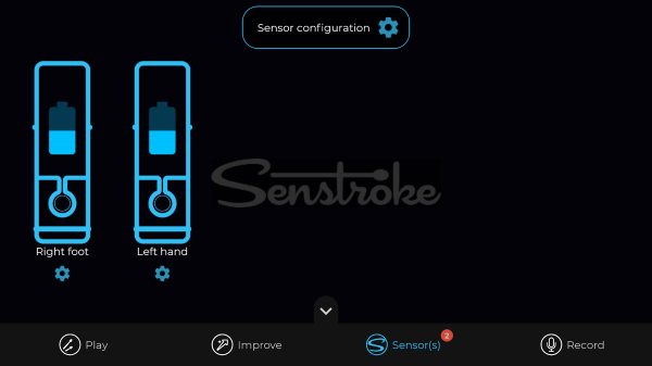 Senstroke App - Used to configure the Senstroke Connected Drumsticks Sensors