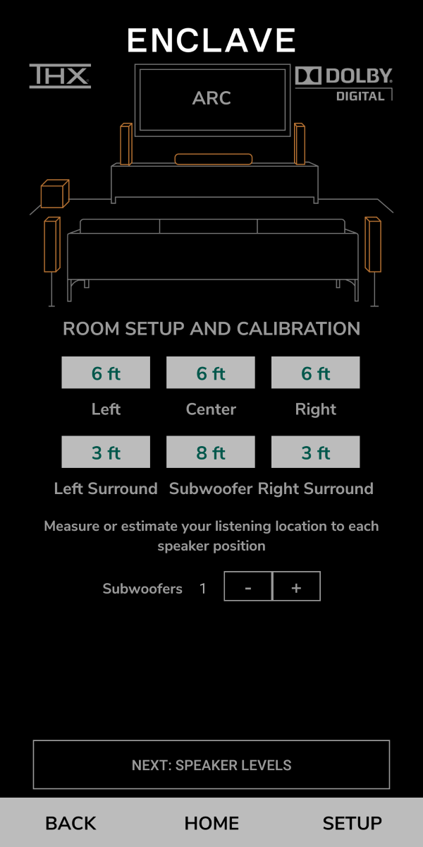 Enclave App - Room Setup