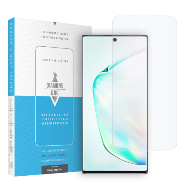 Diamond Dog Diamondclad Tempered Glass Screen Protector (Model for the Galaxy Note 10+)