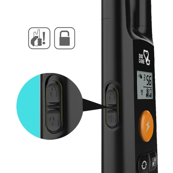 Proprietary training remote features a security keypad lock