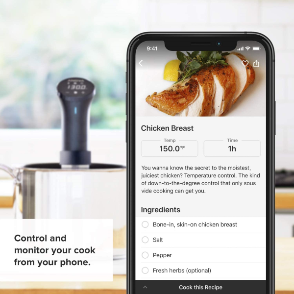 Anova Culinary Precision Cooker & Anova Culinary App - In-App Recipes