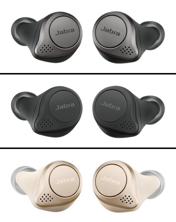 Jabra Elite 75t True Wireless Earbuds - Available in 3 Different Color Models