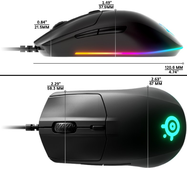 Rival 3 - Measurements