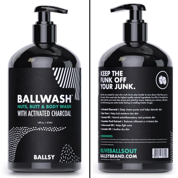 Ballsy BallWash Charcoal Body Wash