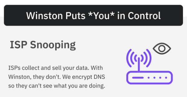 Winston - Block ISP Snopping