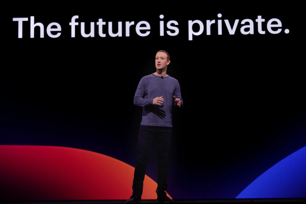 Mark Zuckerberg at Facebook's F8 2019 conference