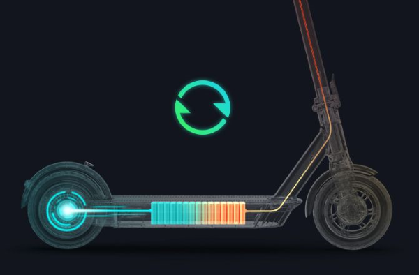 Dual Braking System - Front-Wheel Mechanical Drum Brake & Back-Wheel Regenerative Electric Brake