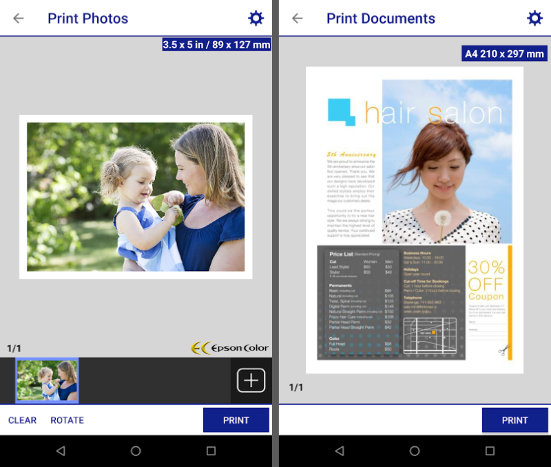 Epson iPrint App