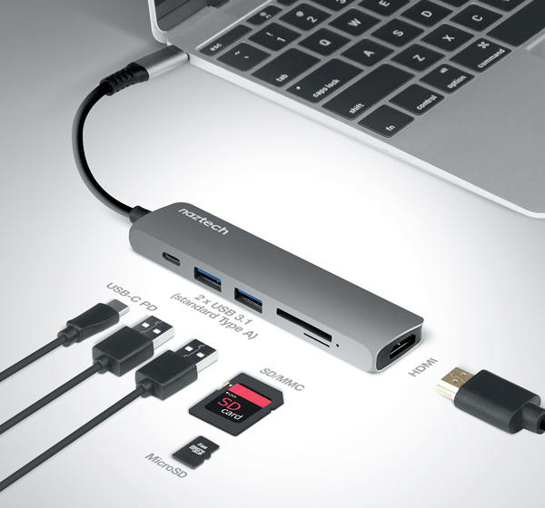 Naztech USB-C Hub Adapter