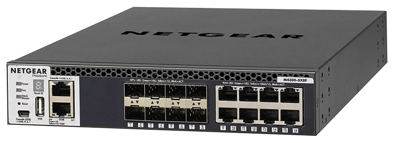 Netgear M4300-8X8F Stackable Fully Managed Switch