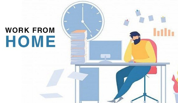 Working from Home / Image Source: adgully.com