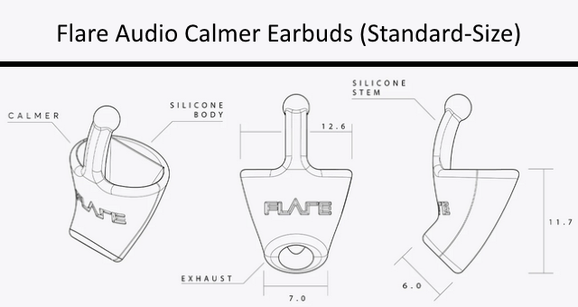 Flare Audio Calmer Earbuds (Standard-Size)