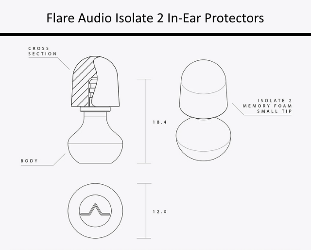 Flare Audio Isolate 2 In-Ear Protectors
