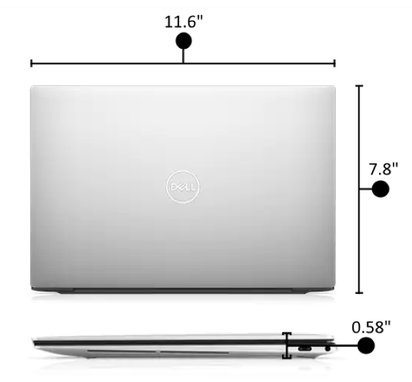 Dell XPS 13 Laptop - Measurements