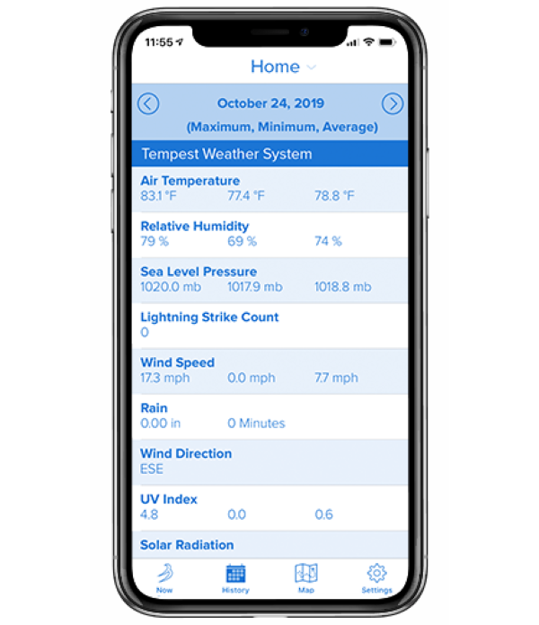 Tempest Weather App - Generated Weather History Report