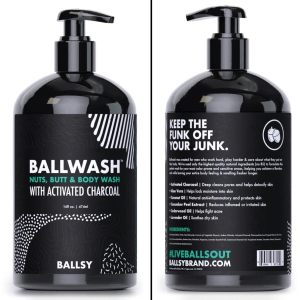 Ballsy Ballwash Nut, Butt, and Full-Body Wash (with Activated Charcoal)