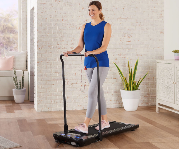 FitNation Slim Line Treadmill – Folding Walking Treadmill w/ Safety Stop