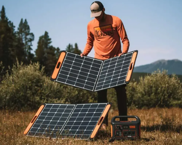 SolarSaga 100W Solar Panels - Set Up