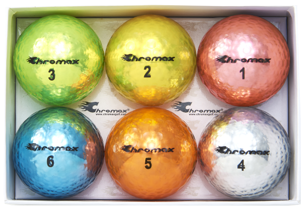 Chromax Metallic M5 Color Mixed 6 Ball Pack