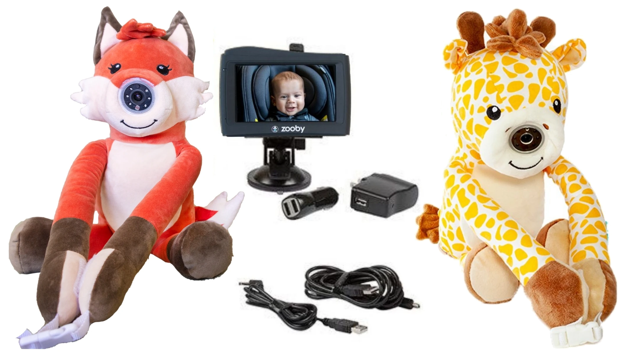 infanttech zooby kin Baby Monitor (Fox and Giraffe 2-1 Combo)