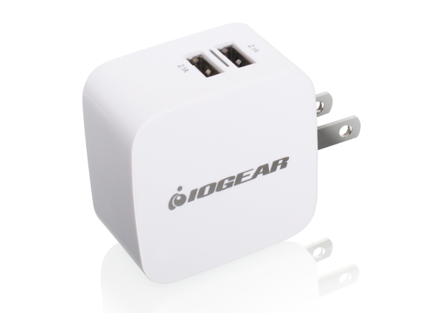 IOGEAR GearPower Dual USB 4.2A Wall Charger