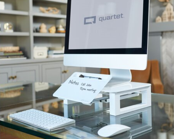 Quartet Desktop Glass Monitor Riser