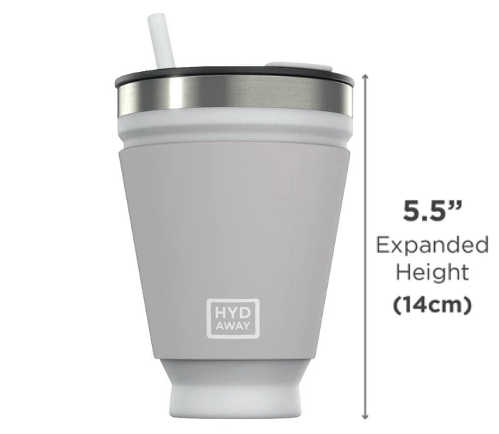 HYDAWAY Collapsible Drink Tumbler - Measurements (Fully-Extended)